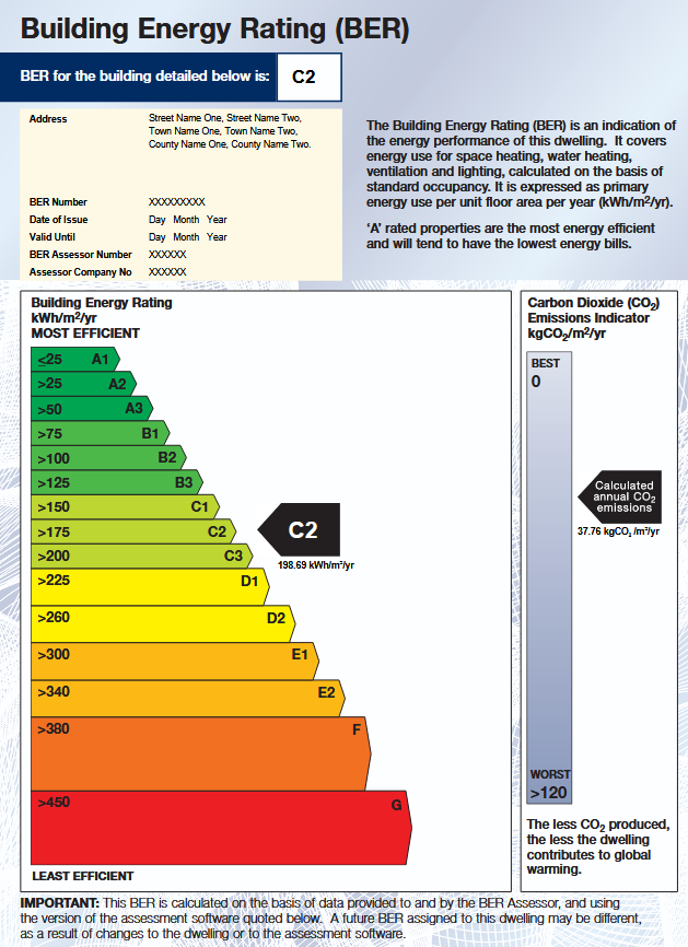 Building Energy Rating Certificate Example